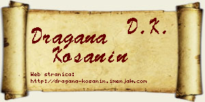 Dragana Košanin vizit kartica